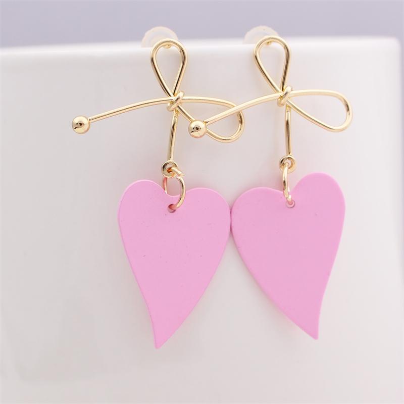 

Sweet Pink Flower Women s Earrings Double-layers Hollow Floral Pendants Hanging Earrings for Female Korean New Fashion Zircon