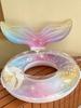 1Pcs Mermaid Underarm Swimming Ring, Transparent Thickened Glitter Buoyancy Swimming Ring