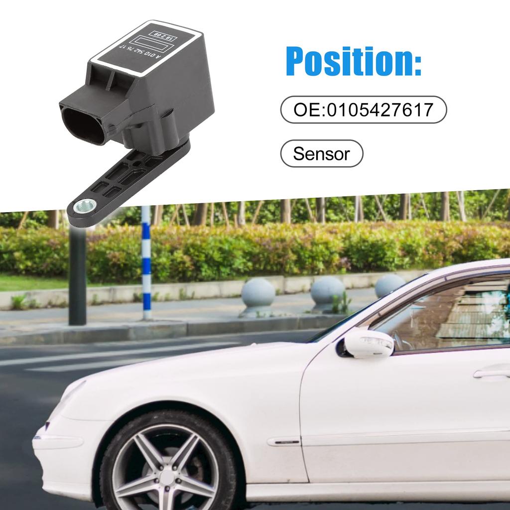 A ABSOPRO Air Suspension Air Ride Car Height Sensor Assist Sensor 0105427617 Mercedes-Benz E320 Fits 2003-2005 Black