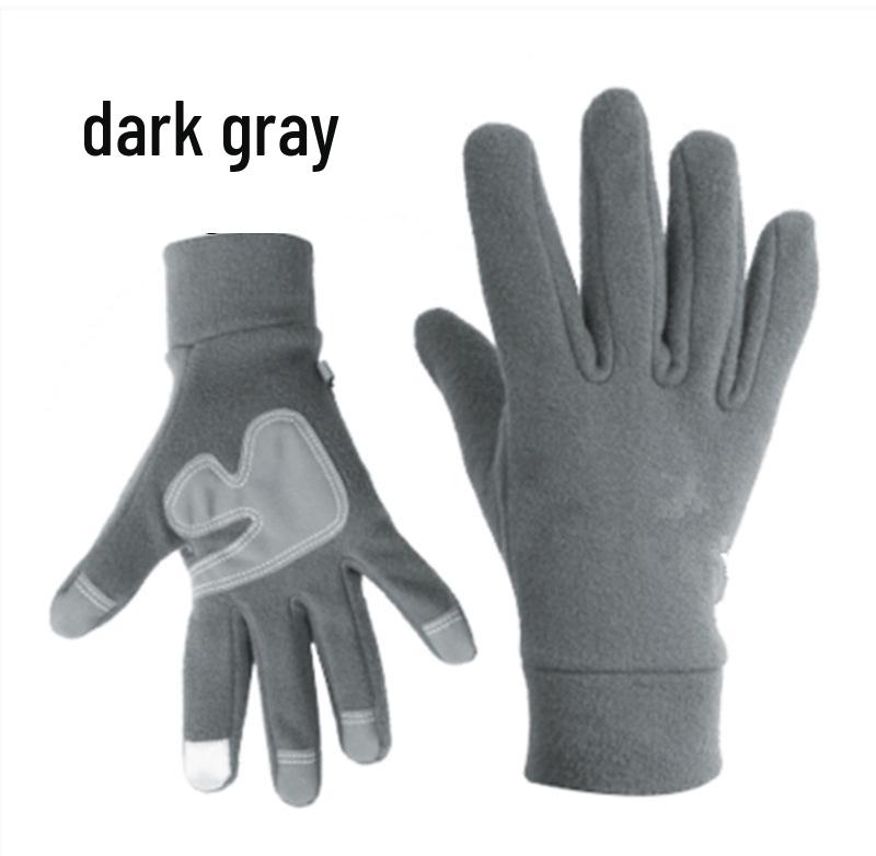 Winter Cold-Proof Fleece Touchscreen Gloves for Skiing, Driving, Running, and Cycling