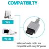1.8m/6FT Game Cosole Audio Video 5RCA Premium Component AV Cable Compatible with Nintendo Wii/Wii U To HDTV EDTV