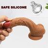Skin Feeling Realistic Liquid Silicone Penis Soft Sexy Dildo with Suction Cup Female Masturbator Vaginal Adult Sex Toys for Woman