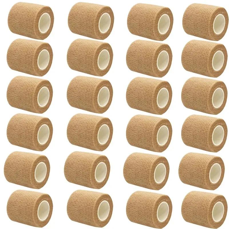 Wholesale 24 rolls Elastic Cohesive Bandage Self Adhesive Bandage Wrap Breathable Self Adherent Wrap for People & Pets Athletic 24PCS  5CM X 4.5M