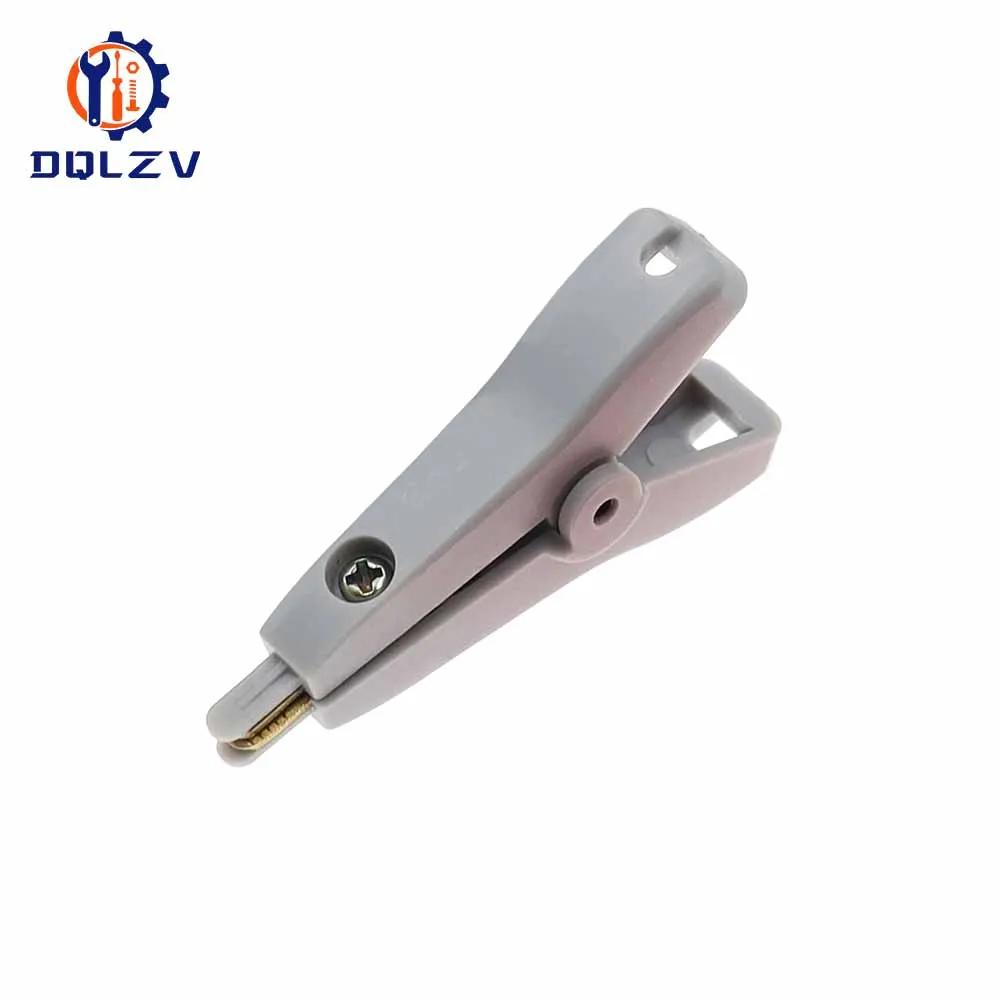 5PCS Insulated 5A Flat Crocodile Clip, 52mm LCR Kelvin Copper Brass Alligator Clamp, Cable Battery Metal Test Clips