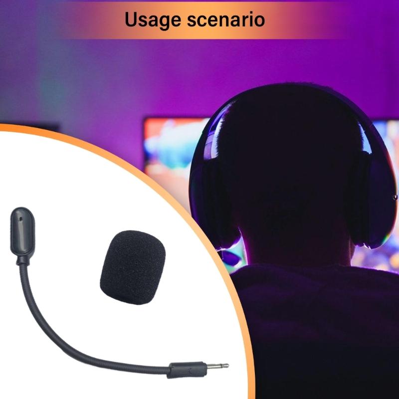 High Clarity Detachable 2.5mm Game Microphone for Clear Communication for 100 Gaming Headsets Mic