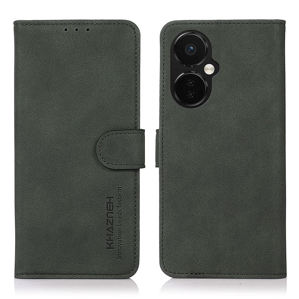 KHAZNEH Anti-fall Phone Cover for OnePlus Nord CE 3 Lite 5G/Nord N30 5G,Textured Magnetic Flip Leather Phone Case with Stand Wallet