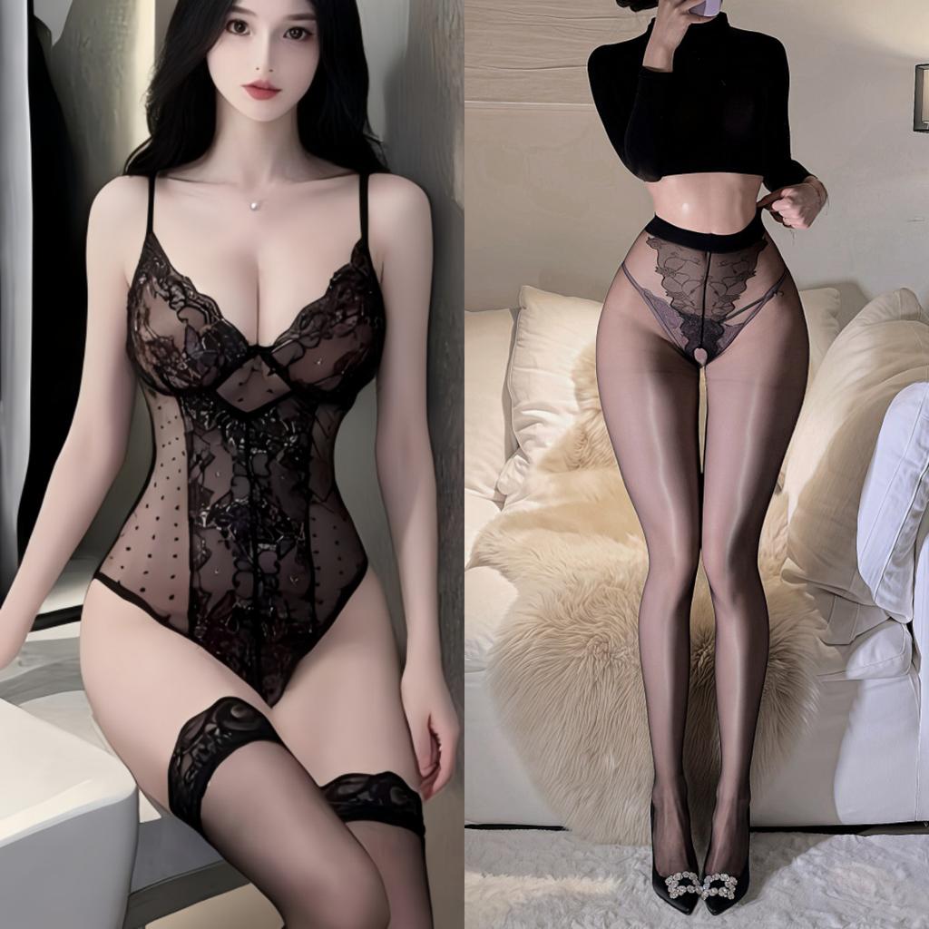 Sex Lingerie Pure Desire Sexy Temptation Bed Passion Hot Sweet Lace Suspender Lace Mesh Temptation Suit