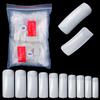 500Pcs Nail Tips, Half Cover & Full Cover False Nails, Natural Clear White Nails for Acrylic UV Gel Manicure Salon & Home Use