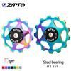 ZTTO 11T 13T MTB Bicycle Rear Derailleur Jockey Wheel Steel Bearing Pulley AL7075 CNC Road Bike Guide Roller Idler 4mm 5mm 6mm