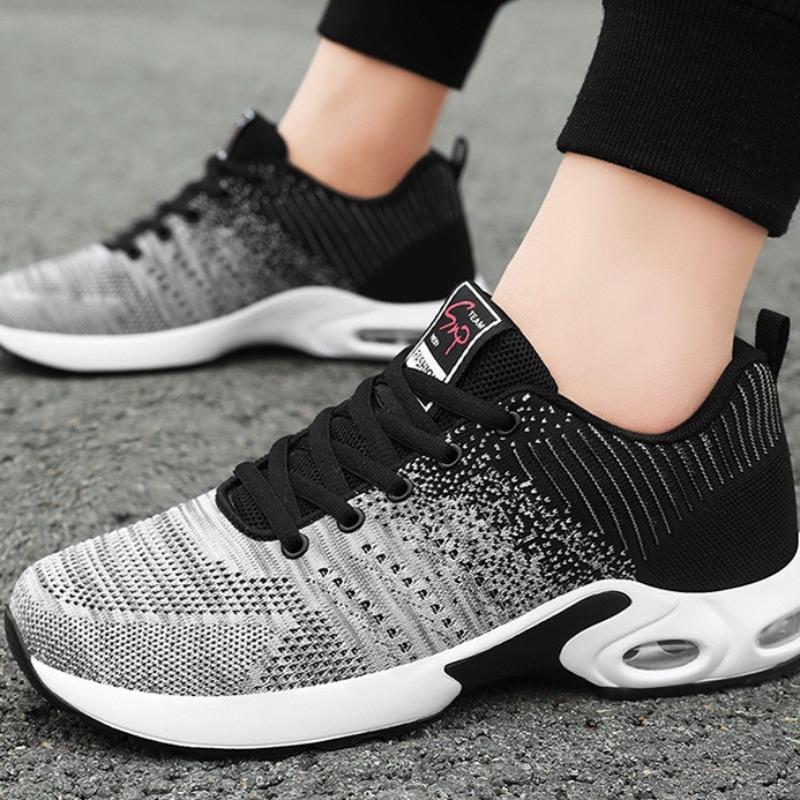 Men Breathable Shock Absorbing Running Shoes Lightweight Cushioned Athletic Sneakers