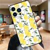 Fruit Lemon Case For iPhone 17 16 15 14 13 12 11 Pro Max Mini Plus 16e 17 Air Bumper Cover Accessories