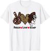 Peace Love Boxer Funny Boxer Mom Dog Mom Dog Lover T-Shirt