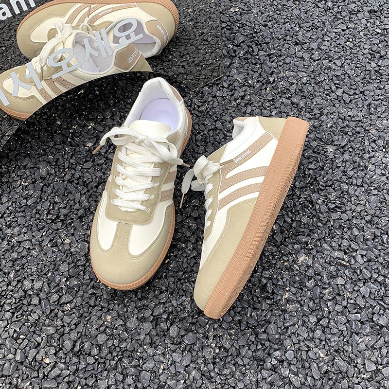 2025 autumn explosion Dexun casual shoes khaki high sense versatile casual fashion Dexun flat shoes