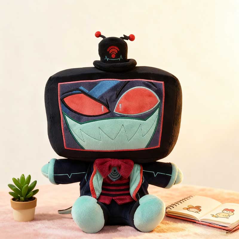 Peluche Hazbin Hotel - Produit dérivé amusant inspiré de l'anime - Objet de collection pour les fans - Décoration de bureau raffinée - Cadeau pour un ami