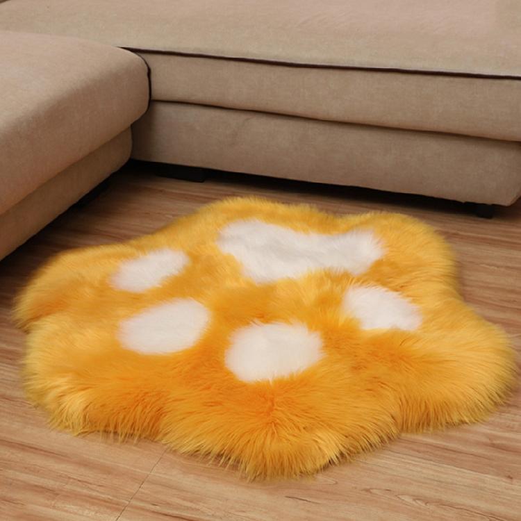 Plush Round Carpet Sheepskin Pink Living Room Home Decor Bedroom Floor Cushion