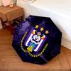 1 PC Automatic Folding Umbrella - Royal Sporting Club Anderlecht Pattern, Portable & Foldable Design with 8 Ribs, Christmas Birthday Gifts