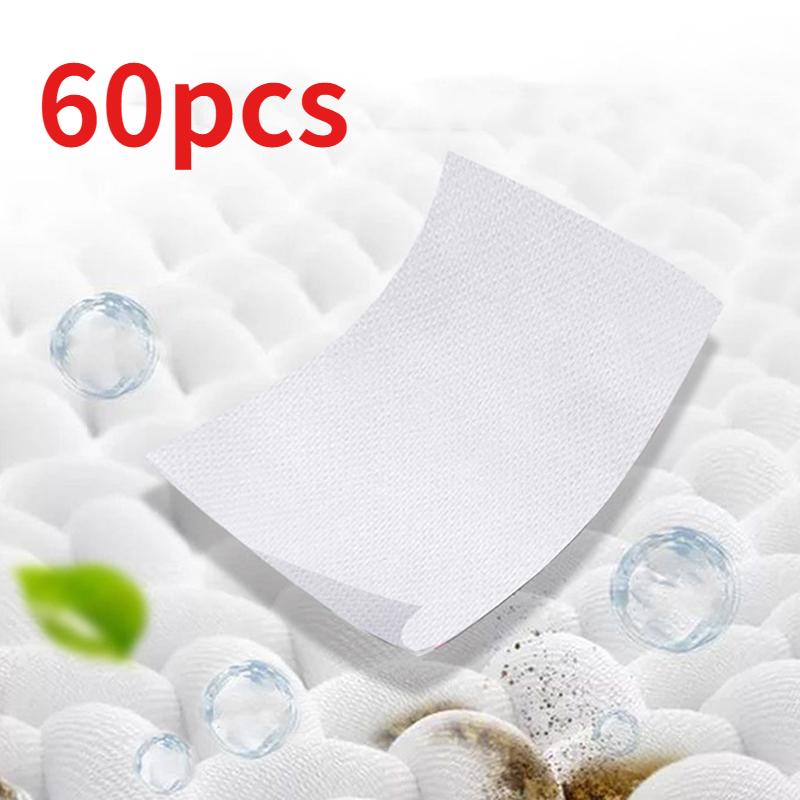 

30/60 шт. Пральний порошок Нано Суперконцентрований Миючий засіб М який Пральний порошок Лист Засіб для чищення Для Пральної машини Приладдя 60Pcs