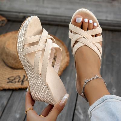 Sandali Donna Estivi Esterni Sexy Stile Boemo Scarpe Donna Piattaforma Tacco Alto Sandali Donna Tendenza Moda Zeppe Scarpe Donna