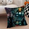 game scifi BBioshock IInfinite Cushion Cover Throw Pillow Cover Hidden Button Durable Polyester Chair Cushion