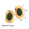 European and American Stud Earrings, High-end Exaggerated Niche Medieval Earrings, Titanium Steel 18K Gold Ear Jewelry