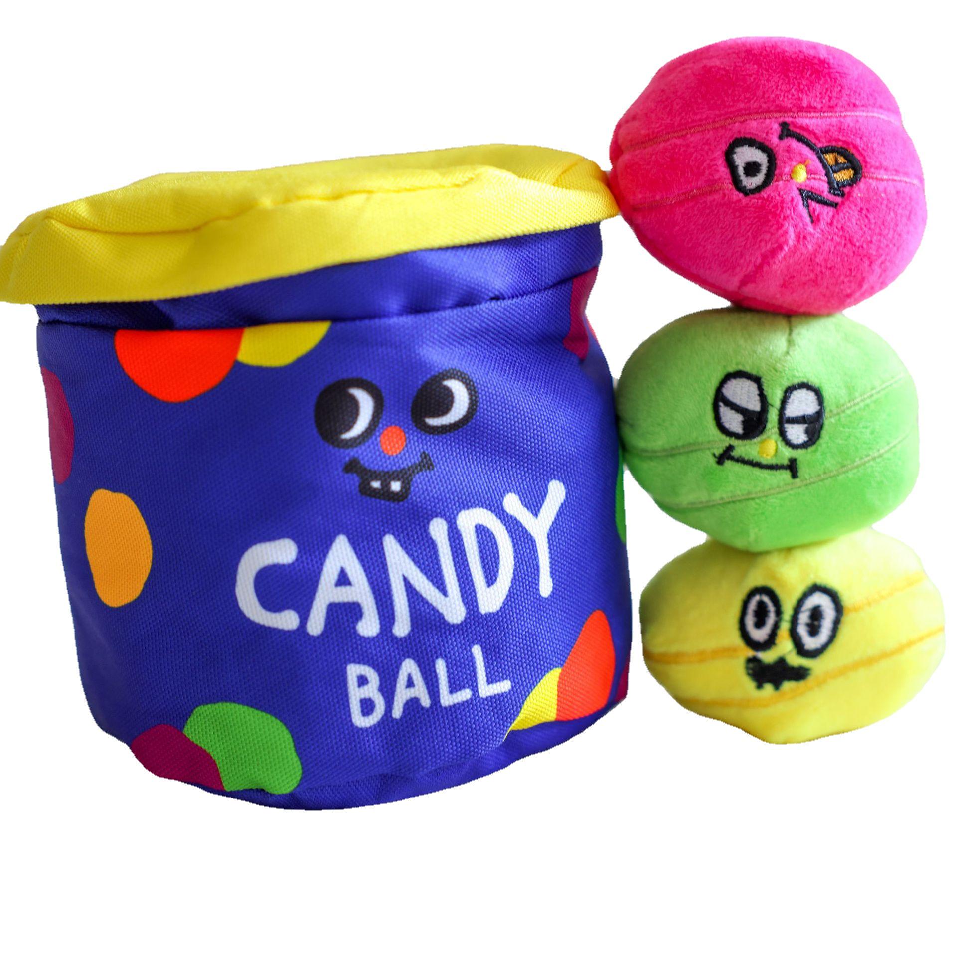 Korean Pet Toy: Sounding Candy Jar Ball, BB Sound Puzzle, Sniffing Cat & Dog Training Assistant. Default