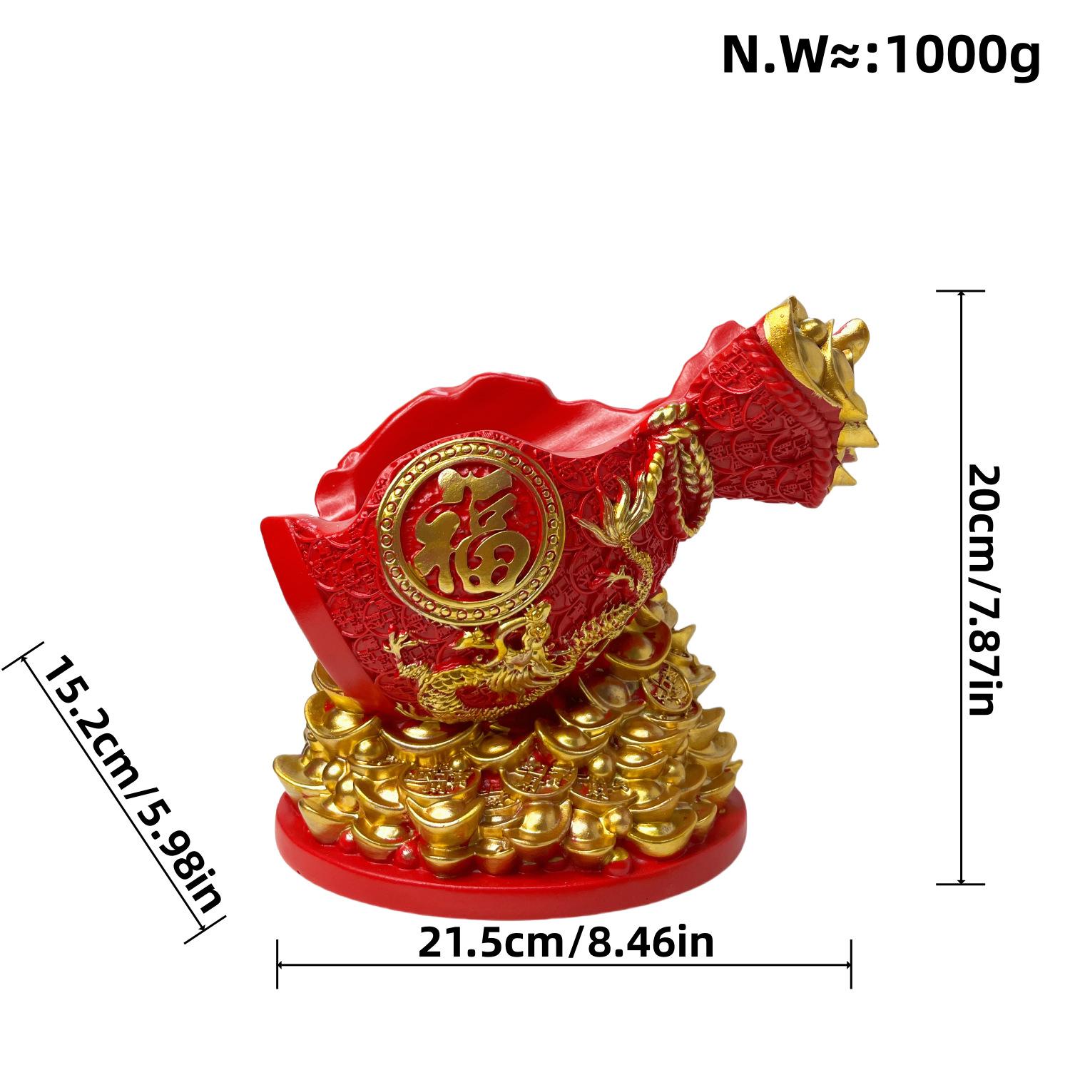 

Креативный китайский счастливый мешок, стойка для красного вина, украшения для входа в дом, гостиная, винный шкаф, украшение для переезда дома, подарок на открытие нового дома