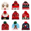 Multifunction Christmas Glowing Party Hat Christmas Tree Elk Decoration Household for Kid Girl Boys Costume Party