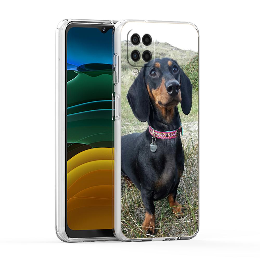 Dachshund Silhouette Dog Cute Phone Case For Samsung A13 A33 A35 A55 A73 A53 A23 A51 A71 A21S A31 A41 A05s A03S A15 A25 5G Cover