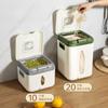10kg Food-Grade Rice Bucket - Airtight Sealed Storage Container for Grains, Large Capacity Kitchen Jar with Locking Lid