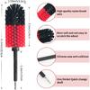 Wheel Brush, Soft Drill Wheel Cleaner Brush, Drill Brush For Car Wheel, No Scratches Highly Dense And Durable Car Wheel Brush Rim Tire Car Cleaning