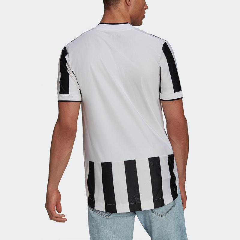 Adidas Juventus Player Edition Home Football Short Sleeve T-Shirt 2021/22 Season Men Tops Black White GM7179