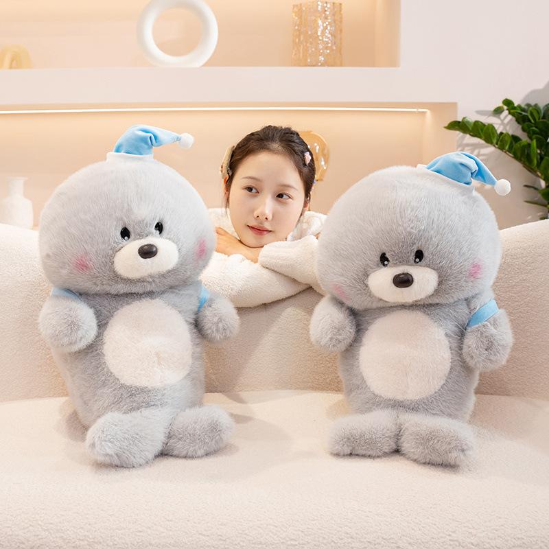 Cute Cute Bag Sea Lion Doll Plush Toy Little Sea Lion Doll Children Soothing Rag Doll Birthday Gift