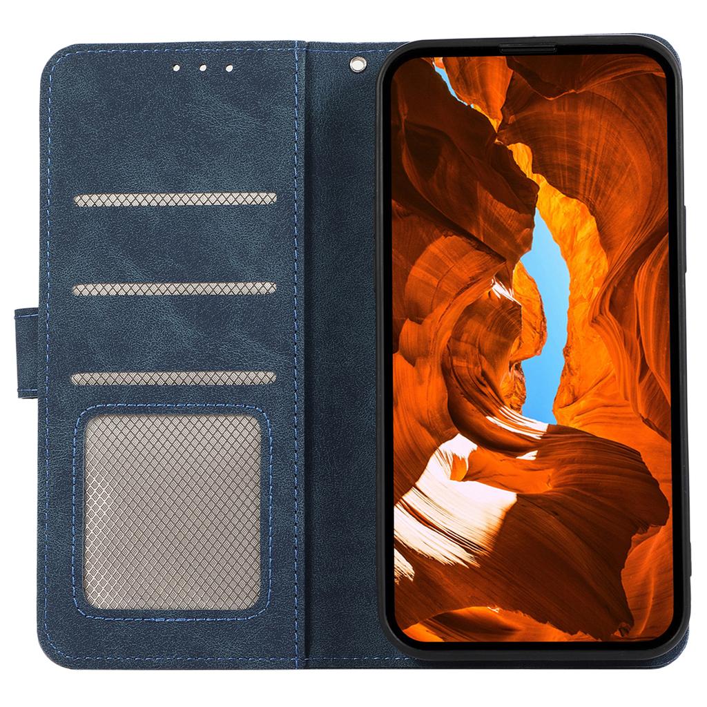 ABEEL For Samsung Galaxy A55 5G Case RFID Blocking Wallet PU Leather Stand Cover