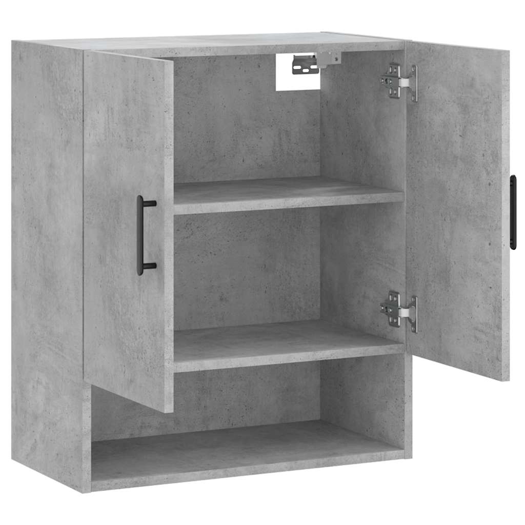 Wall Cabinet Concrete Gray 60x31x70 cm Wood Based Material