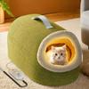 Casa de Gato Aquecida Ninho de Gato Manta Elétrica Calor de Inverno Controle de Temperatura Fechado Ninho de Segurança para Gatos Suprimentos para Dormir de Animais de Estimação