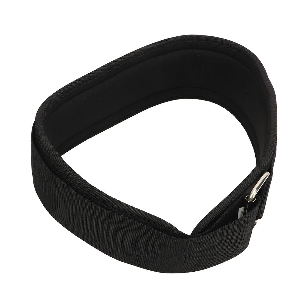 Dřepový pás Černý Vzpěračský pás Nylon Pevný Pohodlná Podpora Kovová Spona Suchý zip