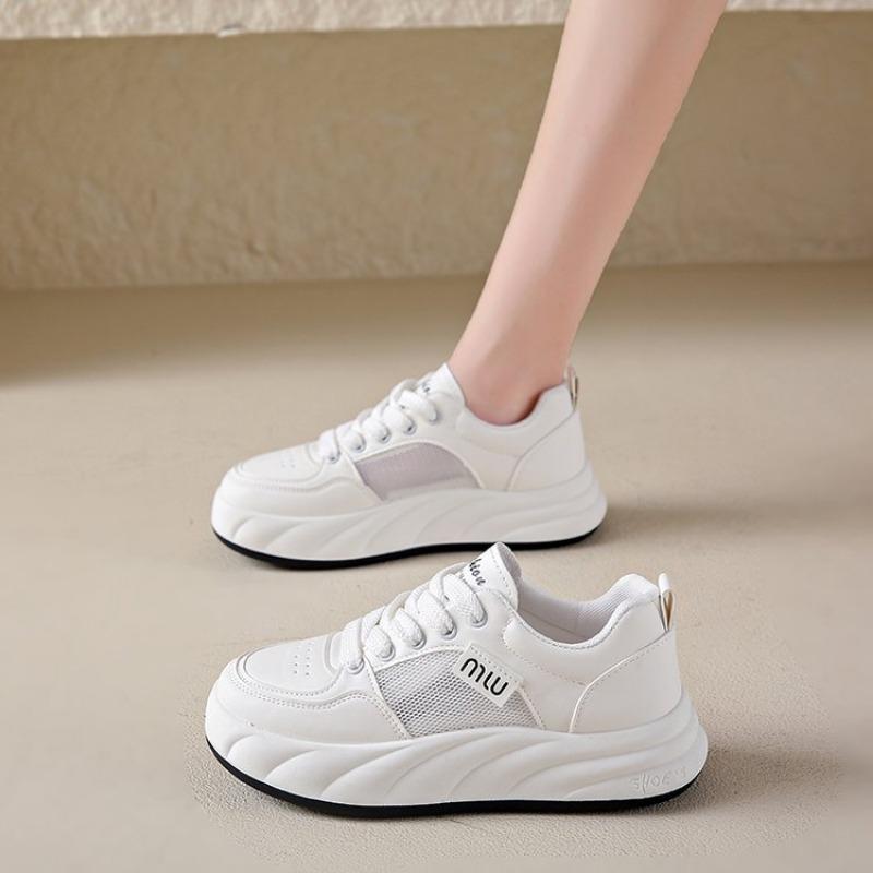 Fashion Women's Shoes Summer Thick Sole White Spring Autumn Breathable Platform Tennis Woman Runing Shoes Female Casual Sneaker