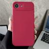 Soft Silicone Slide Camera Protection Case for iPhone 16 16E 15 14 13 12 11 Pro Max Plus X XS XR SE4 Mini TPU Shockproof Cover