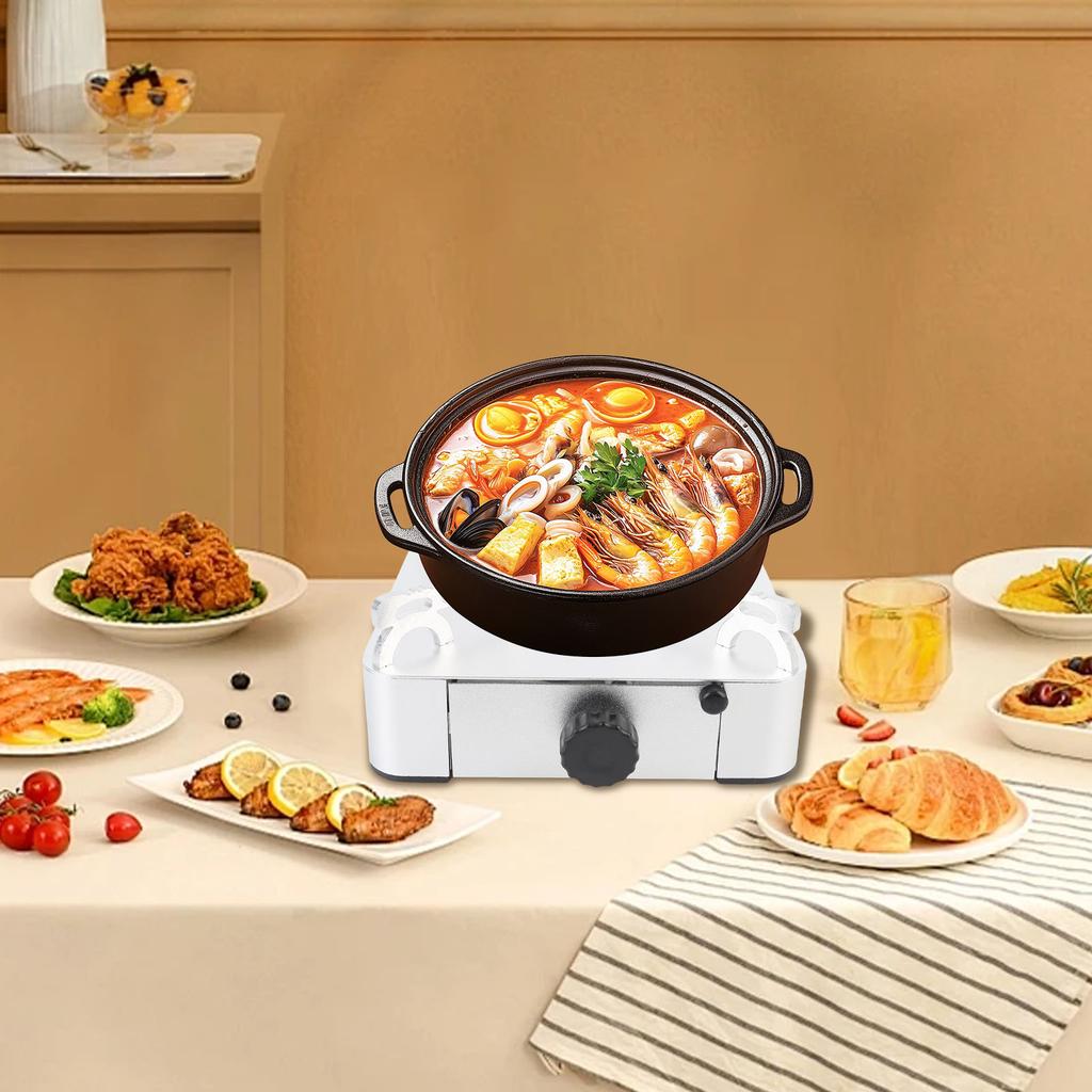 Alcohol Stove Aluminum Alloy Portable Even Heating Backpacking Stove for Hiking Camping BBQ Picnic Outdoor Cooking