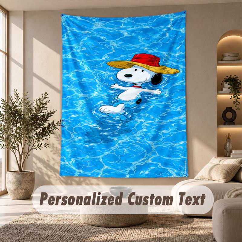 Wall Hanging Tapestry Art Cloth Bedroom Room Background DecorSnoopy Peanuts