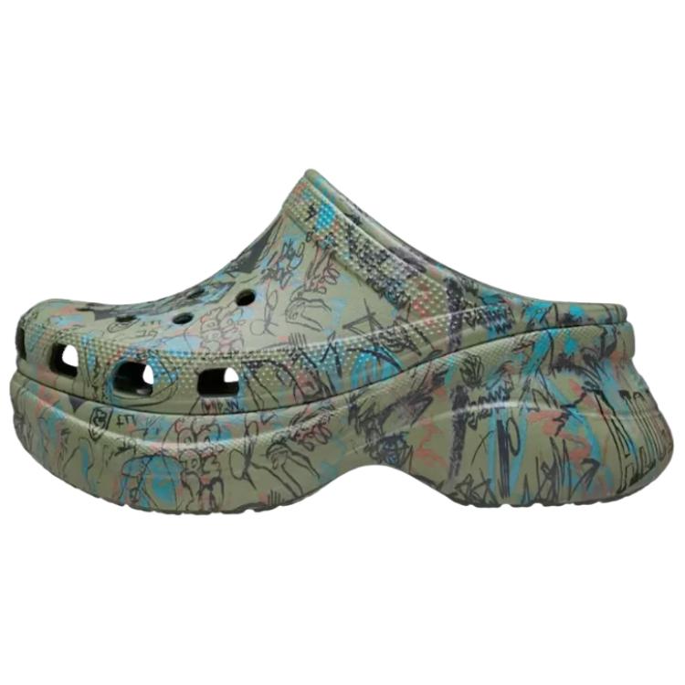 Mowalola x Crocs Классические клоги Bae Лес Женские кроссовки Зеленые 211078-3UR 34-35