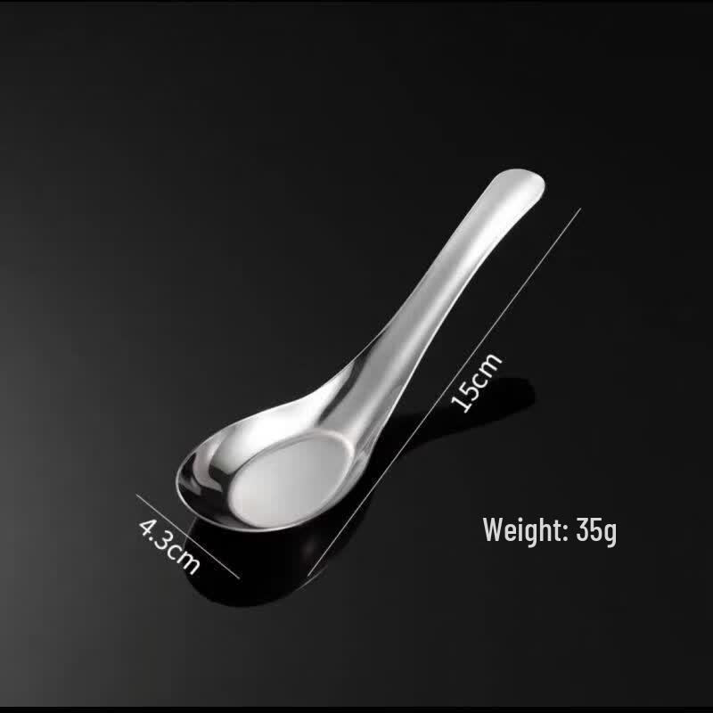Qianxing 304 Stainless Steel Retro Deep Spoons Set