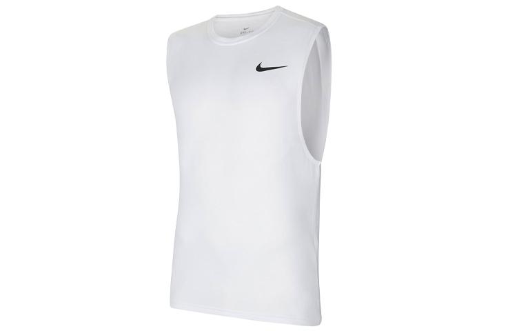 Nike Tank Tops Men s White Crew Neck Thin Straight Fit CZ2410-100 XXL