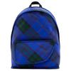 Check Nylon Backpack Blue Green Vintage Plaid Lightweight School Daypack for Teens Adults Daily Travel 80806121