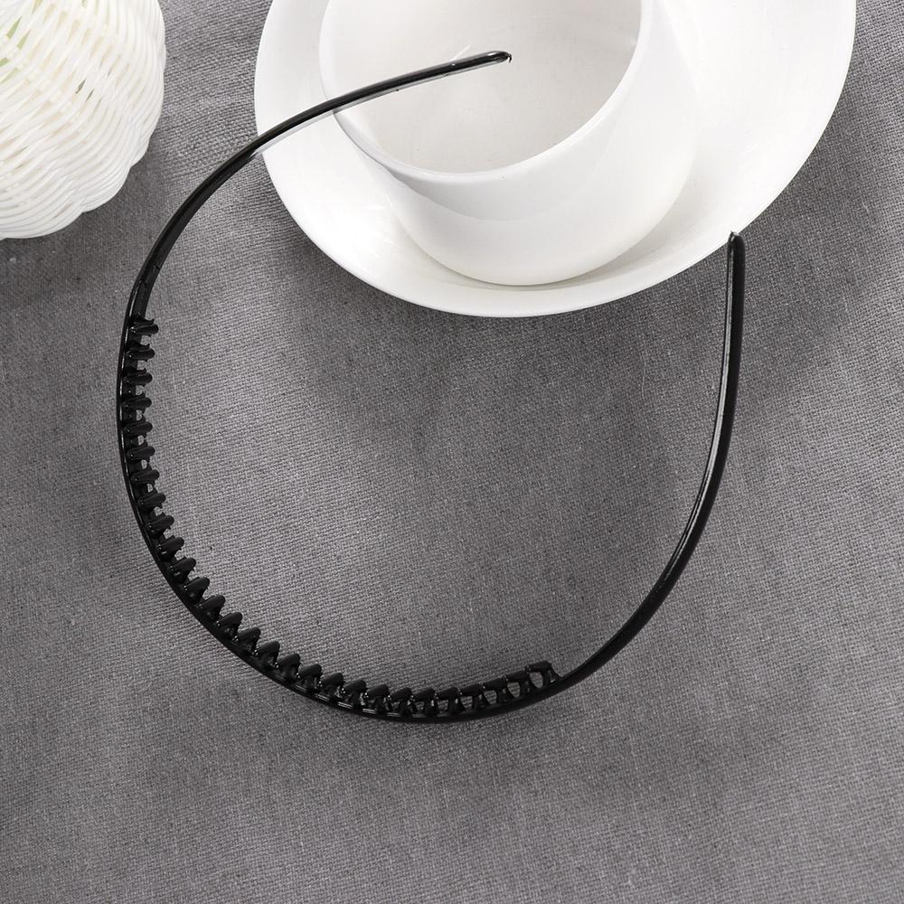 1/2 Pcs Clothing Black plastic Men Hair Clip Sports Hairband Soccer Headband Toothed