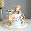 Luxury Bear Cake Decoration Baby Bear Baby Shower Cake Topper Bears Train Cake Decoration Baby Shower Birthday Cake Decoration