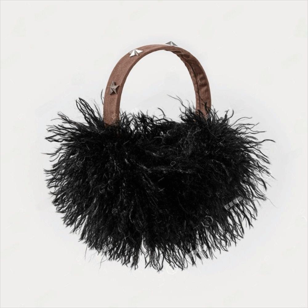 

Winter Warm Folding Ear Warmer Cold Protection Faux Fur Ear-Muffs For Women Men Outdoor чорний