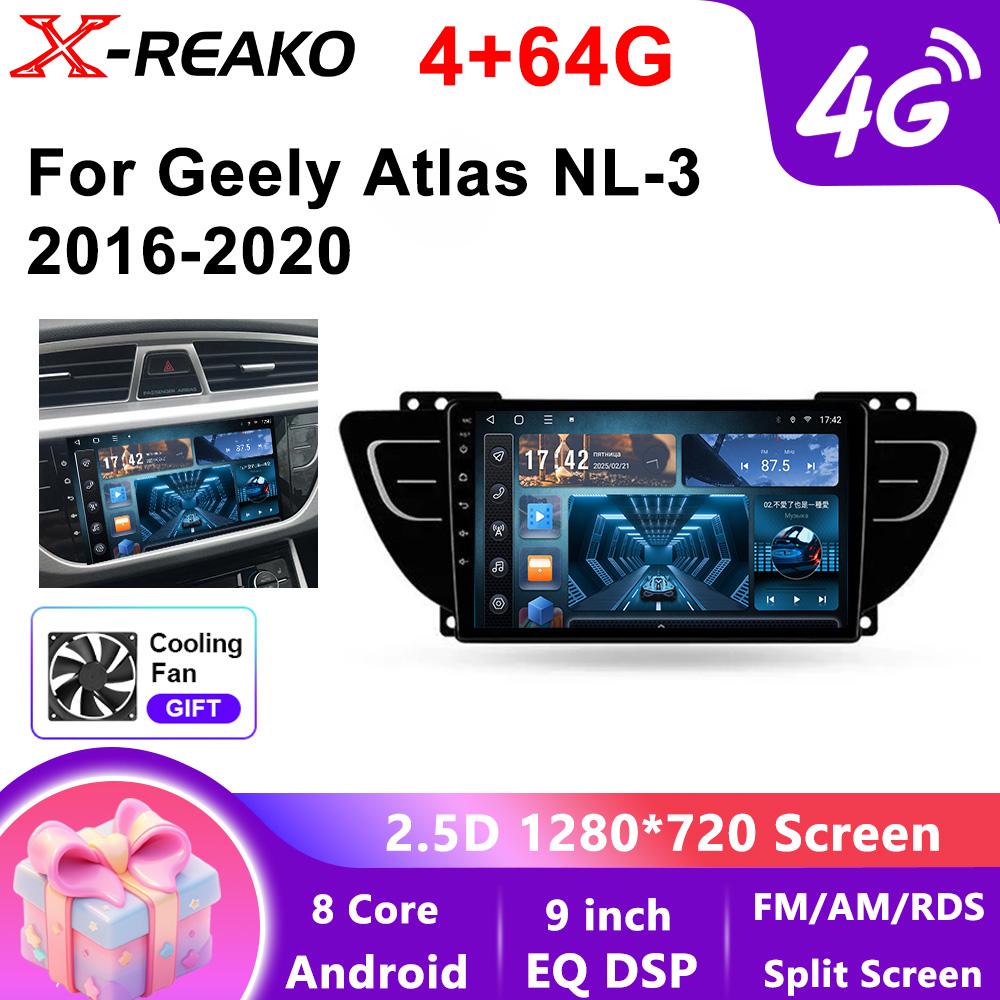 Autoradio Multimedia Video Player Für Geely Atlas NL-3 2016 2017 2018 2019 2020 GPS Navigation Player Werkzeuge Stereo Carplay BT