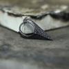 'Discipline' Geometric Hoop Earrings for Men, Original Niche Design, Retro Dark Style Plain Hoops
