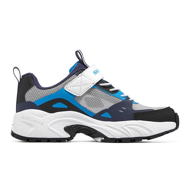 Skechers Stamina Sports Casual Shoes Kids Sneakers Blue White Black 406115L-BLW